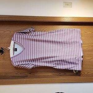32 Cool purple and white stripe dress